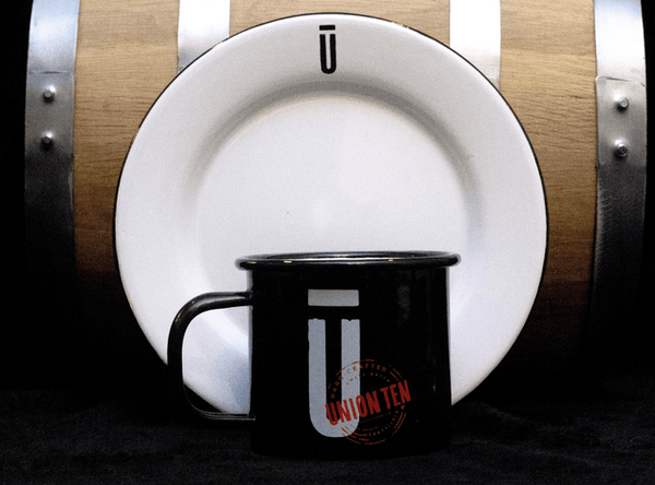 Enamel Plate with Union Ten Logo
